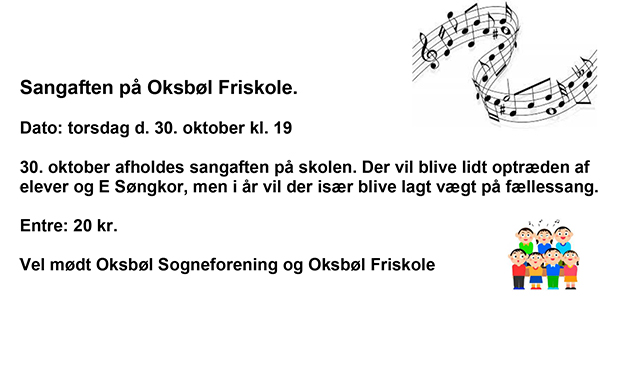 Sangaften på Oksbøl Friskole