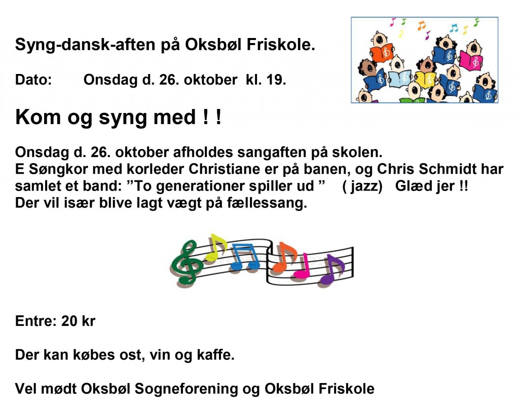 Sangaften på Oksbøl Friskole